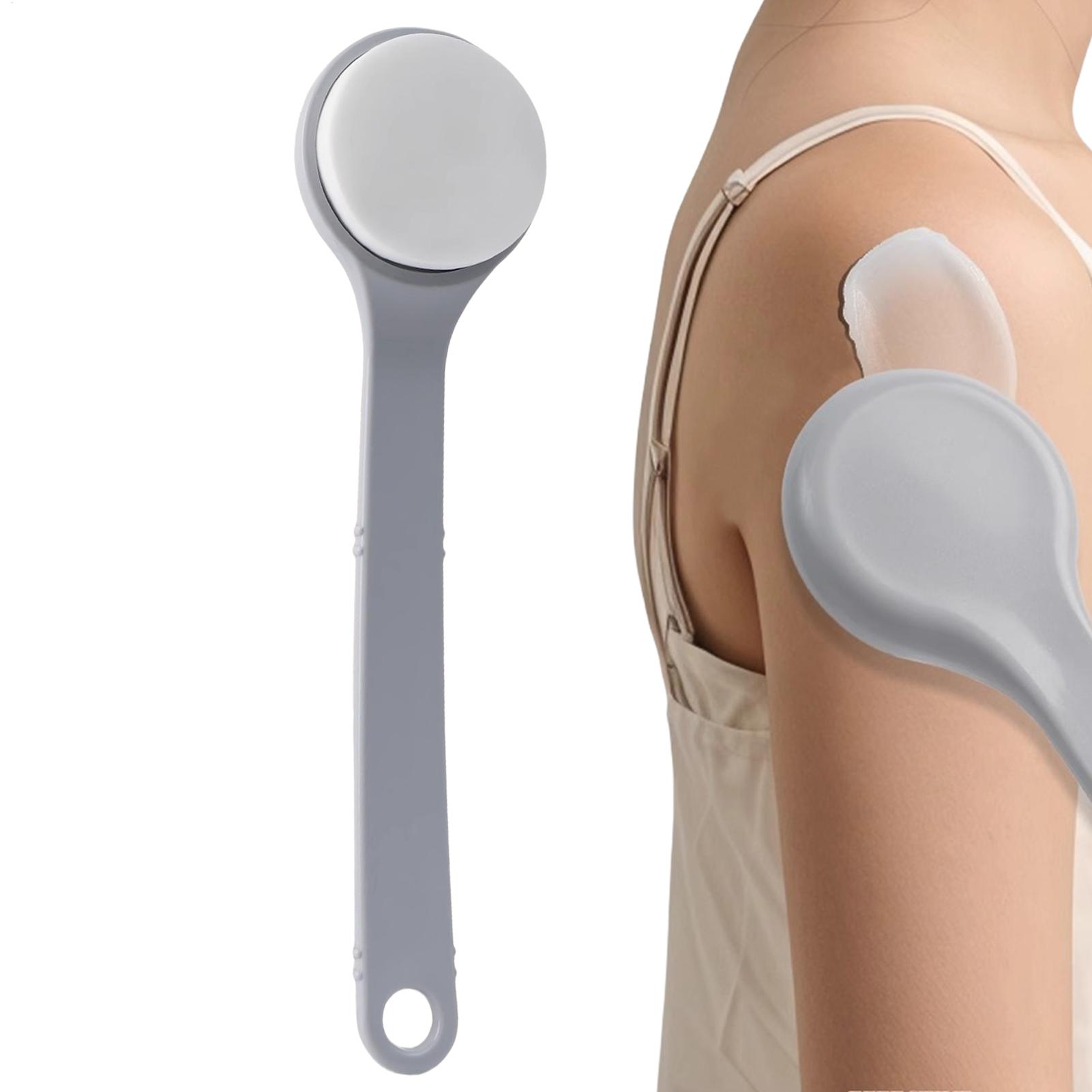 Body Lotion - 多機能ローションアプリケーター。ローション、日焼け止め、軟膏などを塗布可能。長柄で、全身洗浄やシャワーブラシとしても使用できます。日焼け止めを背中にも塗布できます。