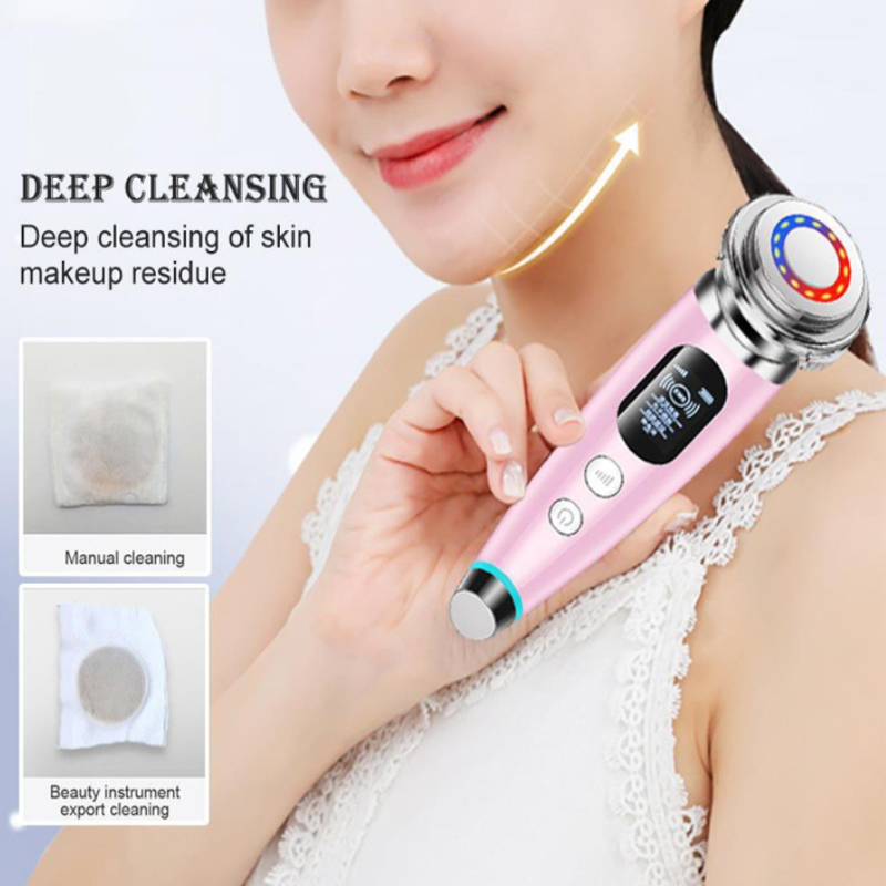 Cleanser Face - フェイシャルクレンザー フェイスリフトデバイス マイクロカレント肌若返り フェイシャルマッサージャー 光療法 アンチエイジング