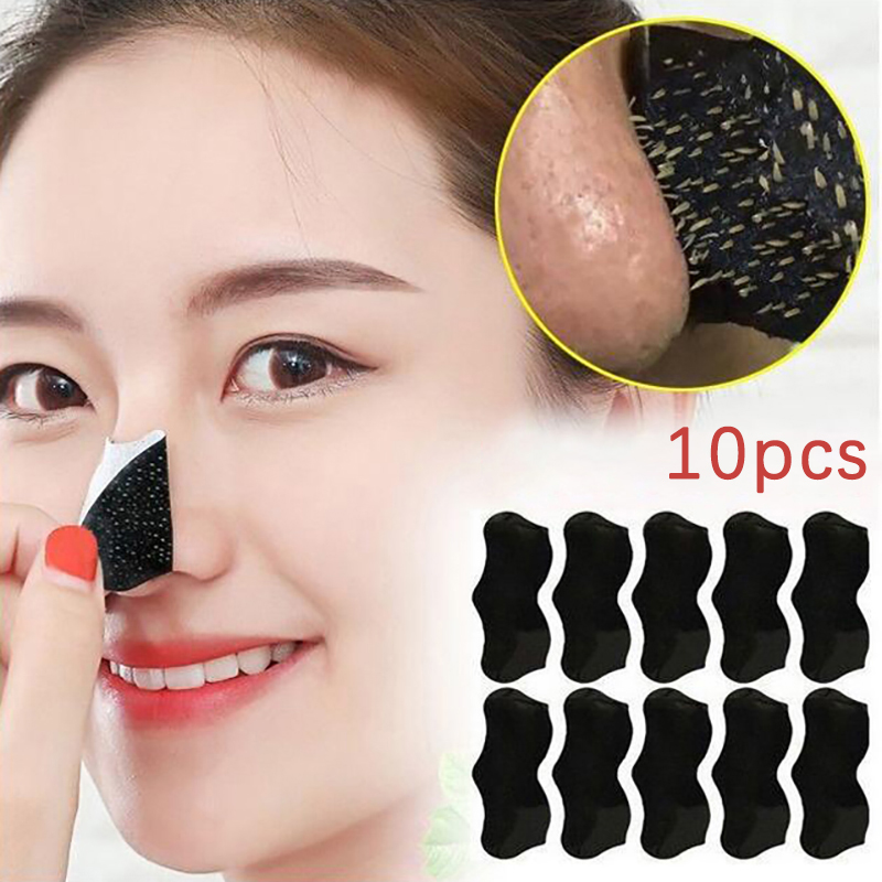 10 個ユニセックス黒ずみ除去マスクピール鼻ストリップディー - Face Mask Skincare のレビューと価格