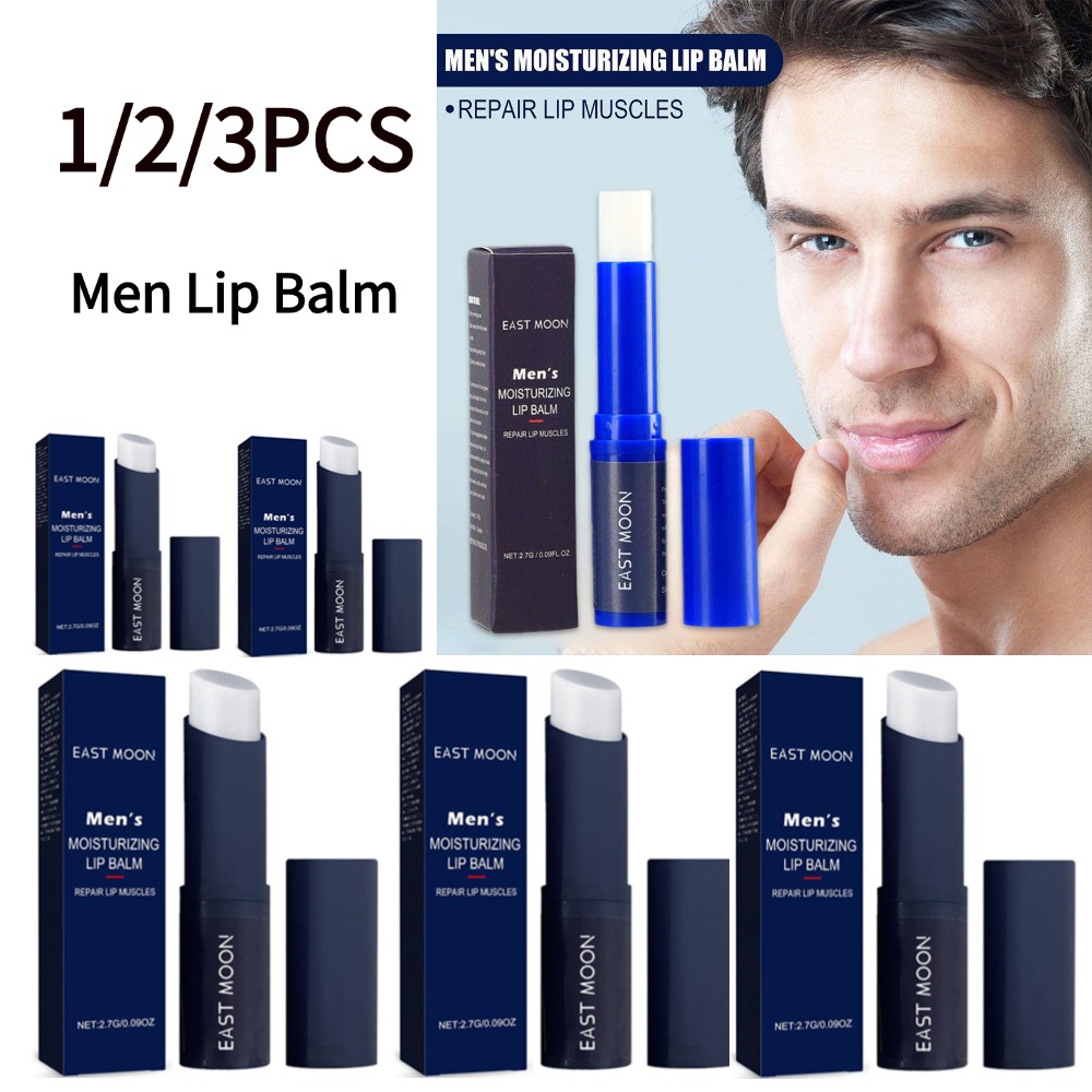 1/2/3 個男性用リップクリーム保湿水分補給抗荒れ唇リフレ - Lip Balm のレビューと価格