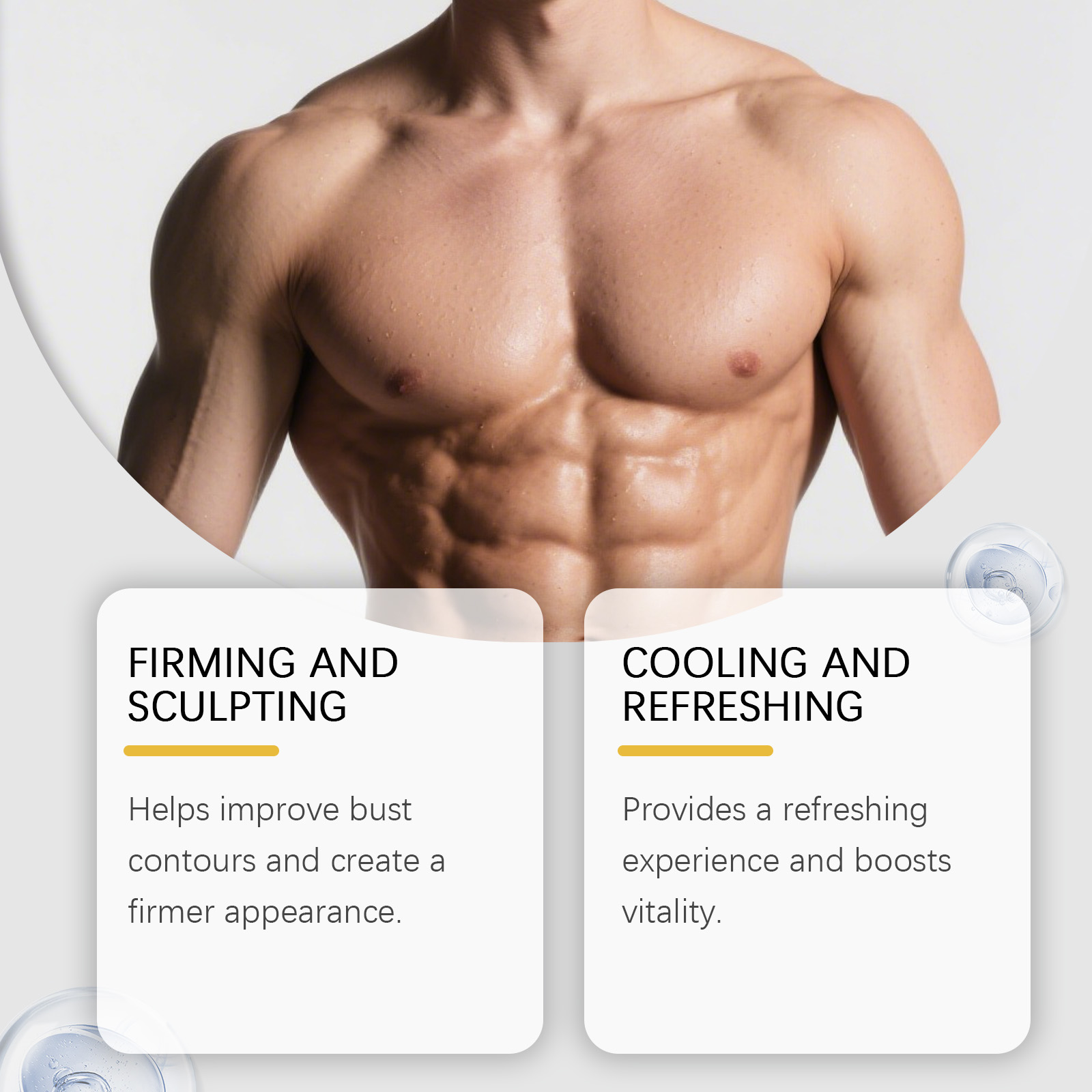 蜂毒男性用乳房オイル、男性用乳房整形、乳房マッサージセラム、 - Body Lotion のレビューと価格