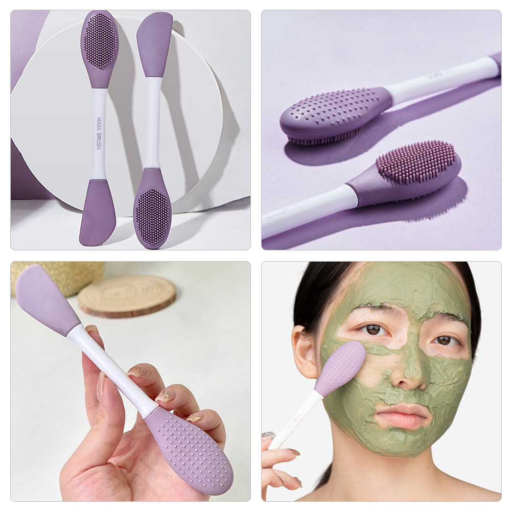 シリコン製マスクブラシ。両端にブラシが付いたフェイシャルツー - Cleanser Face のレビューと価格