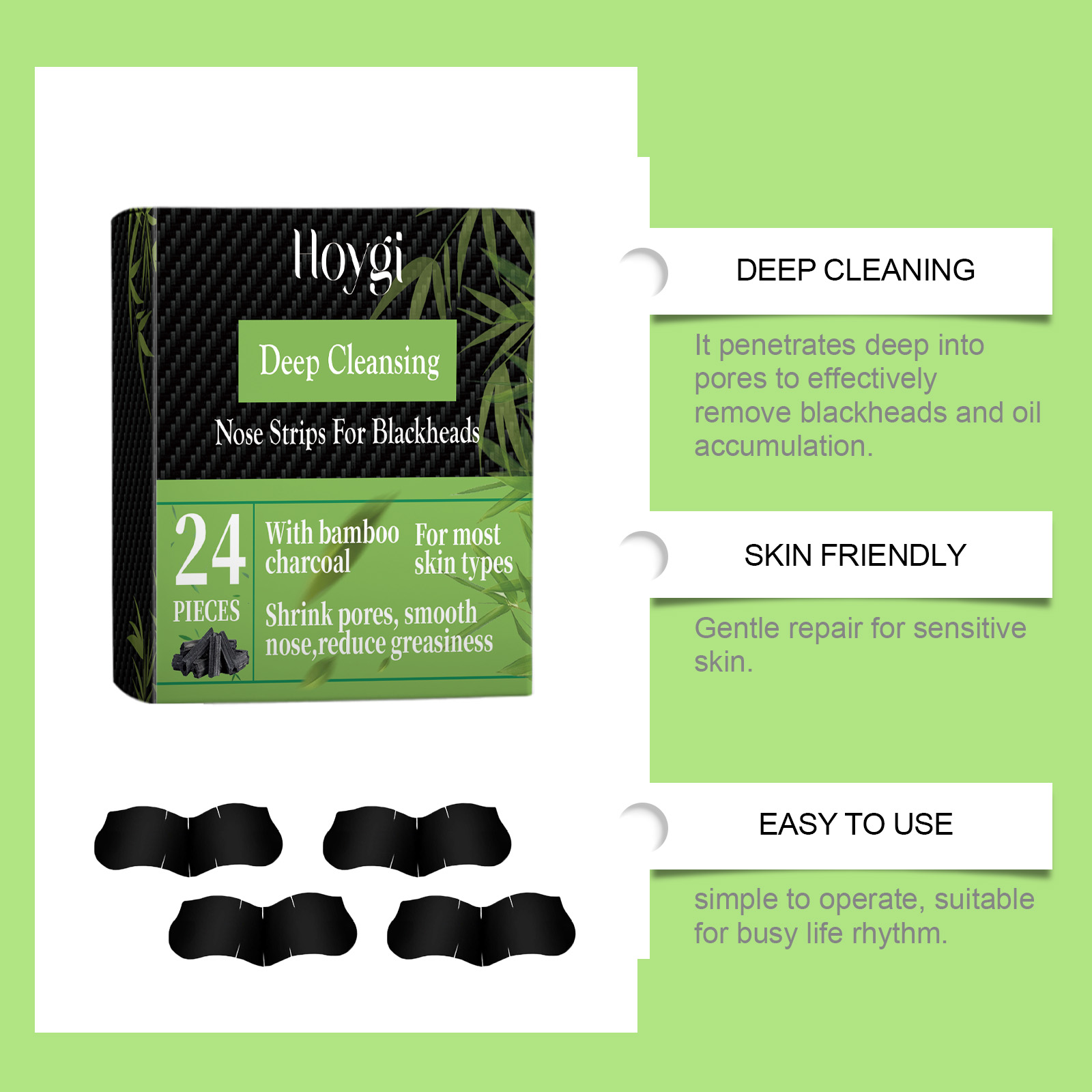 竹炭ノーズストリップ（黒ずみ用）72枚＋無料30mlコラーゲ - Cleanser Face のレビューと価格