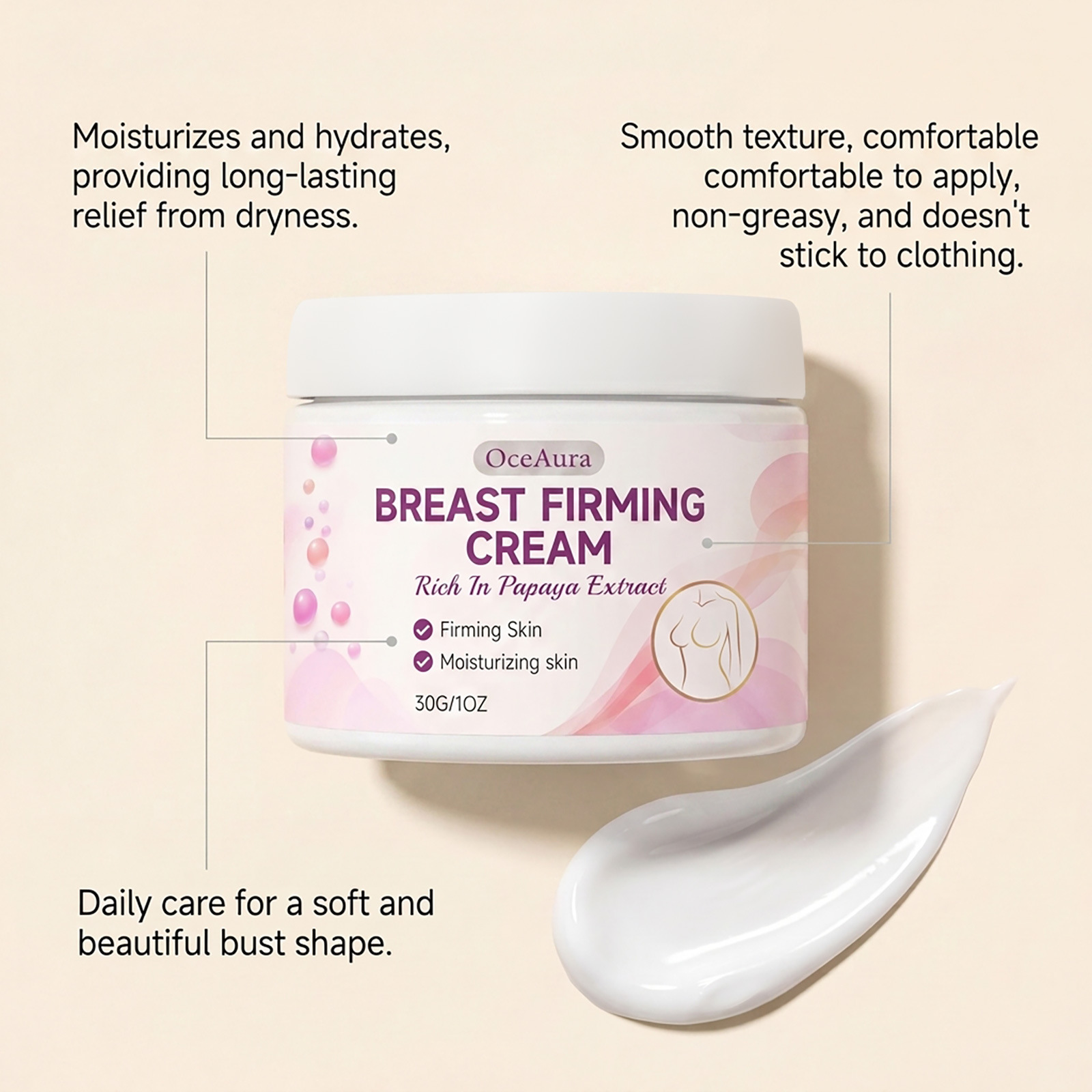 バストプランピングファーミングクリーム女性用毎日の胸部マッサ - Body Lotion のレビューと価格