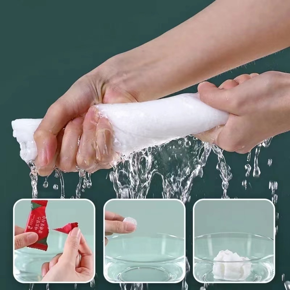 使い捨て圧縮洗顔コットンタオル、再利用可能なソフトトラベルタ - Cleanser Face のレビューと価格