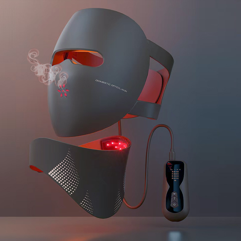 高品質ソフトシリコン3C LEDフェイスネックマスクライトセ - Face Mask Skincare のレビューと価格